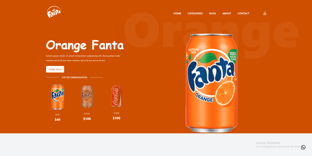 🟠FANTA LANDING PAGE